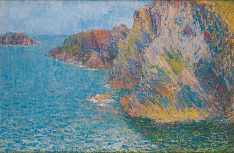 John Peter Russell La Pointe de Morestil par mer calme France oil painting art